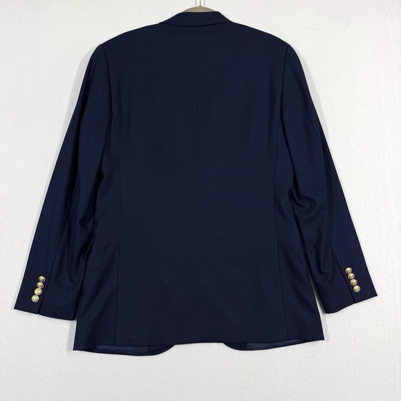 J Crew Blazer Mens 38 R Thompson University Blazer Navy Sport Coat Wool Blend - Picture 8 of 15